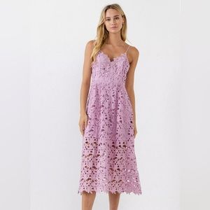 Lavender midi spring dress. ASTR the Label from Nordstrom.